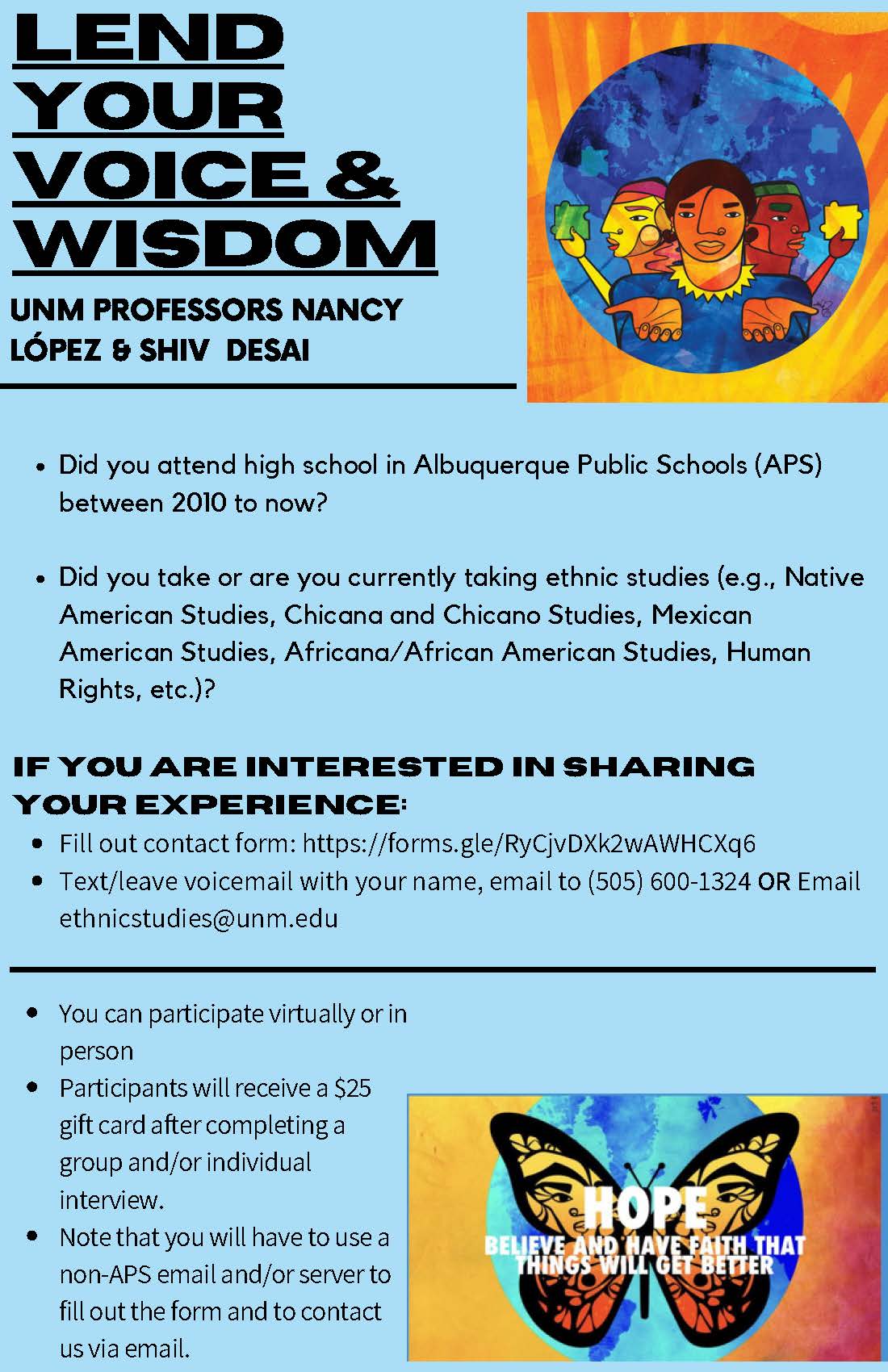 APS Ethnic Studies Survey