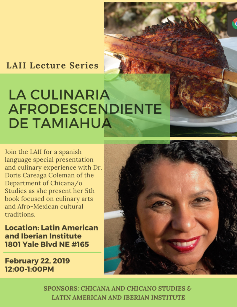 (LOCAL) LAII Lecture Series: La Culinaria Afrodescendiente de Tamiahua [article image]
