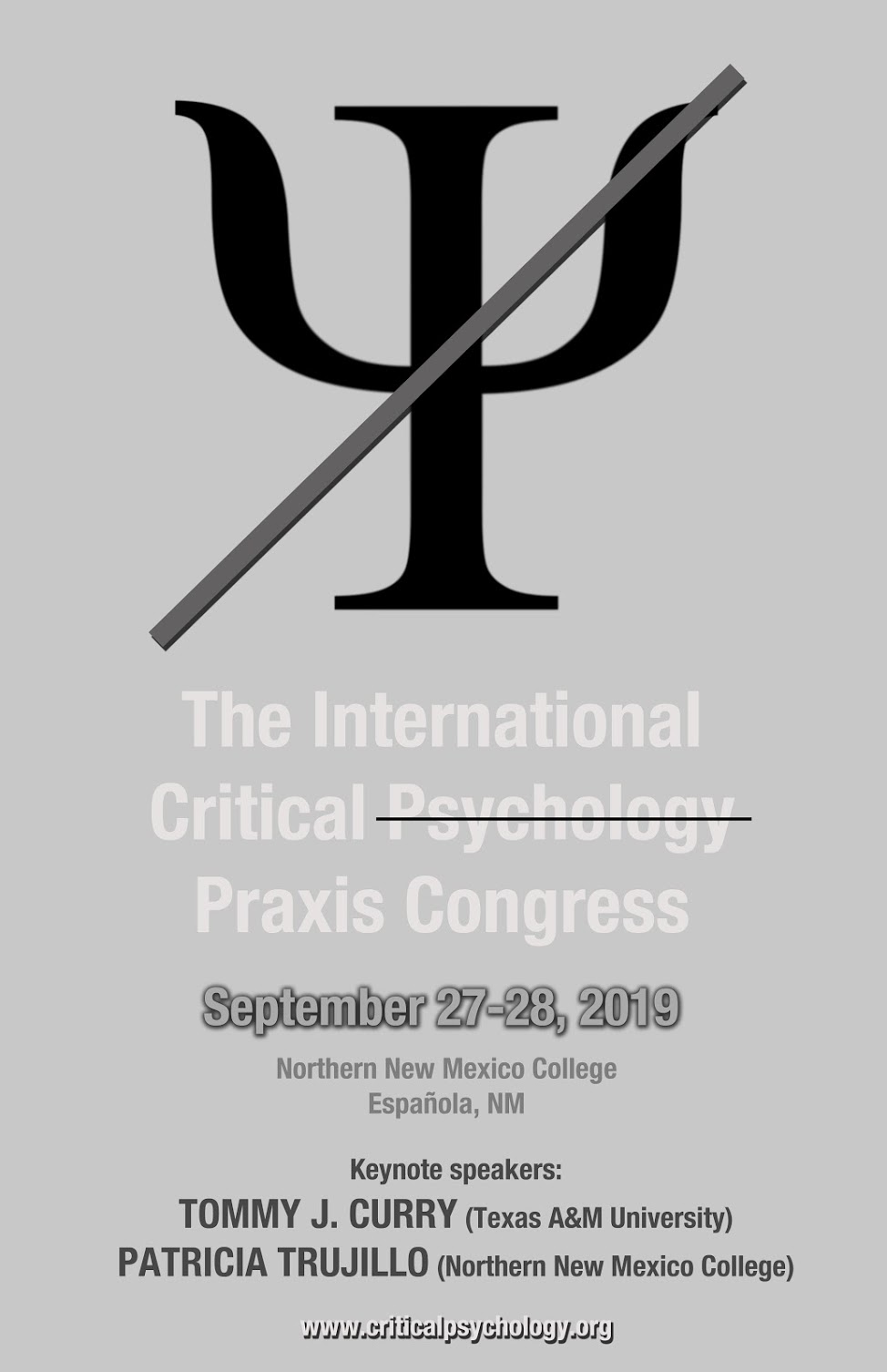 2019 International Critical p̶s̶y̶c̶h̶o̶l̶o̶g̶y̶ Praxis Congress [article image]