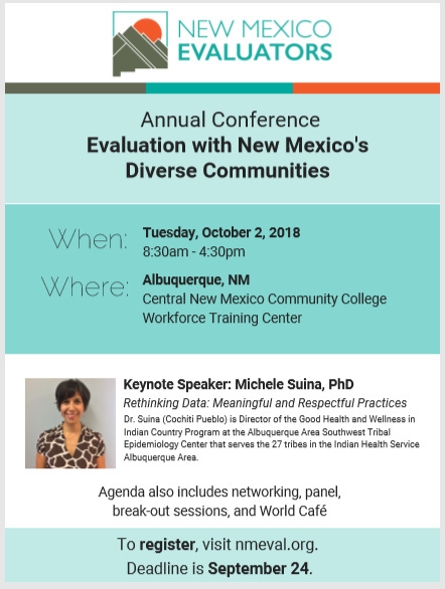Annual Conference: Evaluation with New Mexico's Diverse Communities - October 2, 2018 [article image]