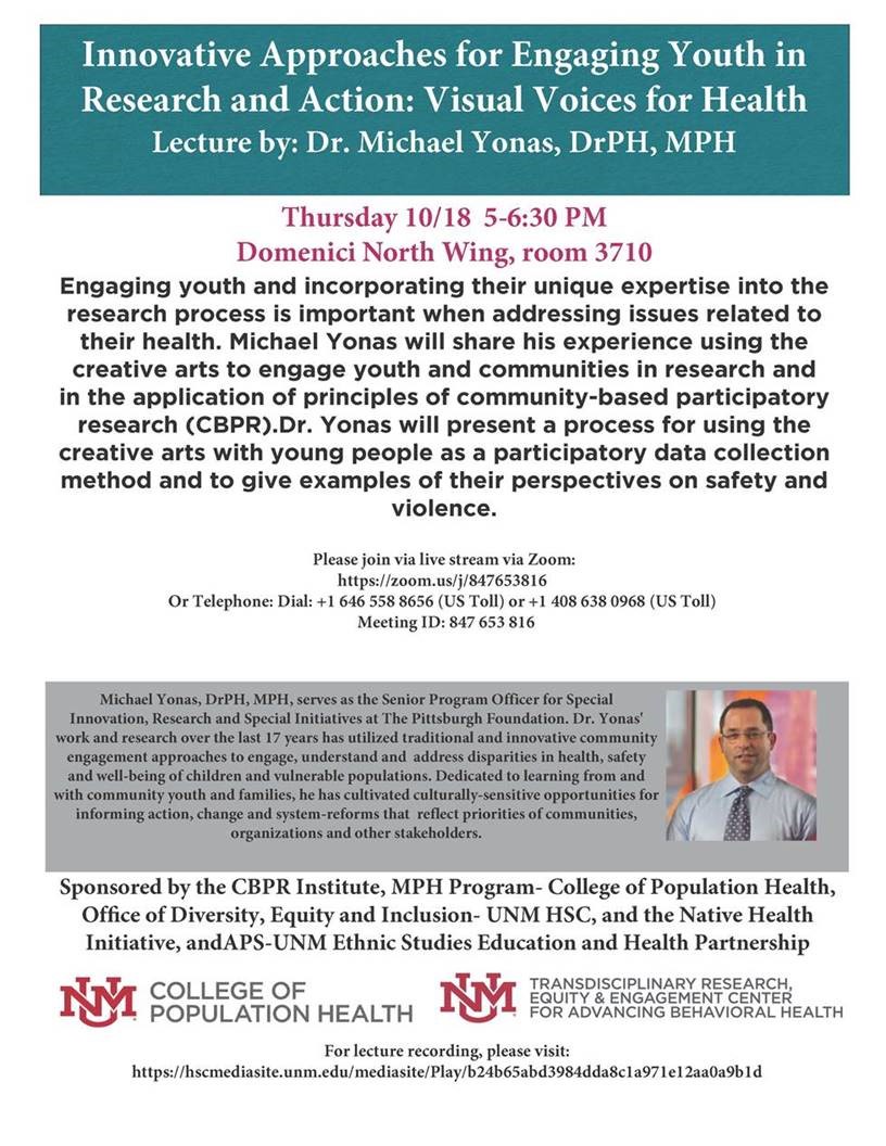 Live Stream: Innovative Approaches for Engaging Youth in Research and Action [article image]