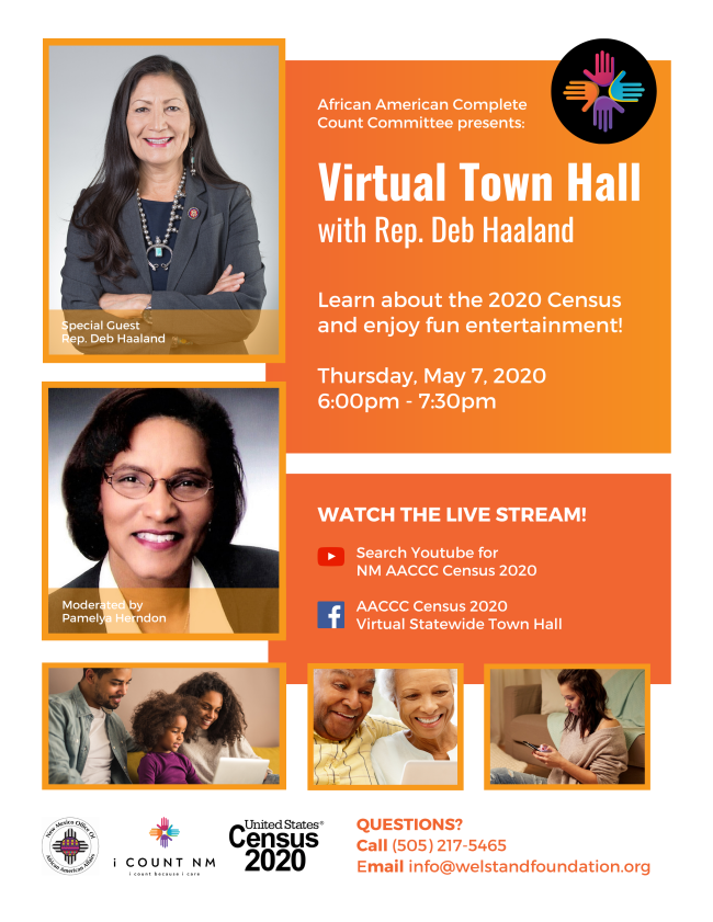 Virtual Town Hall hosted by the African American Complete Count Committee for the US Census [article image]